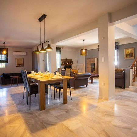 Τraditional Fully Detached Villa On A Luxurious Hillock Of Thessaloniki With Its Own Garden Also For Family & Wedding Gatherings For 10 To 25 People Only 15 Minutes From Airport Exterior foto